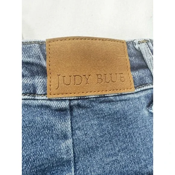 Judy Blue Jogger Womens 5/27 Blue High Rise Pull On Drawstring Stretch Denim - Picture 11 of 15